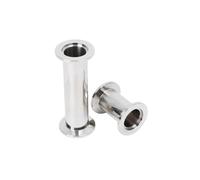 KF16 KF25 KF40 KF50 Vacuum Straight Pipe 304 Stainless Steel Flange Quick Match Fixture Straight Pipe Fittings 40-200mm Length ICXLPMC(KF40,150MM)
