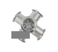 KF16 Vacuum Equal Five-Way Pipe 304 Stainless Steel Vacuum Pipe Adapter