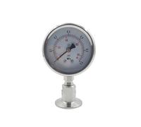KF25 Vacuum Flange Manometer -0.1-0MPa Pressure Gauge SS304 Stainless Steel MQXFCZUX
