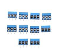KF301-3P 3-Pin 5.08mm Blue Terminal Block Connector, Screw Wire Adapter for PCB Board, IC Socket, Crystal Oscillator, Power Modules