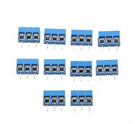 KF301-3P 3-Pin 5.08mm Terminal Block Assembly Kit 10pcs for Industrial Control Systems Domestic Appliances and Instrumentation Panels