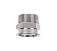 KF40 KF50 Vacuum to1/8” 1/4“ 3/8“ 1/2" 3/4" 1"1-1/4“ 1-1/2" 2" Male Thread Stainless Steel 304 Flange Pipe Hex Pipe Fitting(KF50,1/2")
