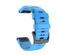 KFAA 20/22/26mm Watchband For Garmin Fenix 6 6S 6X Pro 5 5X 5S Plus 3HR 935 MK2 Silicone Band Quick Release Watch Easyfit Wrist Strap (Color : Blue, Size : 20mm)