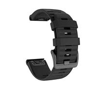 KFAA 20/22/26mm Watchband For Garmin Fenix 6 6S 6X Pro 5 5X 5S Plus 3HR 935 MK2 Silicone Band Quick Release Watch Easyfit Wrist Strap (Color : Black, Size : 26mm)