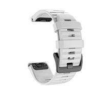KFAA 20/22/26mm Watchband For Garmin Fenix 6 6S 6X Pro 5 5X 5S Plus 3HR 935 MK2 Silicone Band Quick Release Watch Easyfit Wrist Strap (Color : White, Size : 20mm)