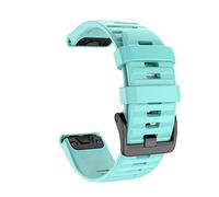 KFAA 20/22/26mm Watchband For Garmin Fenix 6 6S 6X Pro 5 5X 5S Plus 3HR 935 MK2 Silicone Band Quick Release Watch Easyfit Wrist Strap (Color : Mint Green, Size : 26mm)