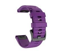 KFAA 20/22/26mm Watchband For Garmin Fenix 6 6S 6X Pro 5 5X 5S Plus 3HR 935 MK2 Silicone Band Quick Release Watch Easyfit Wrist Strap (Color : Purple, Size : 26mm)