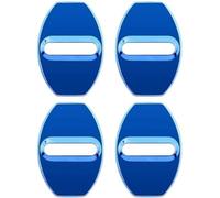 KFBJM 4 Pcs Car Door Lock Protective Cover for Land Rover Defender Discovery 3 4 5 Range Rove Evoque Freelander, Auto Rustproof Striker Protection Buckle Interior Protector Accessories,Blue