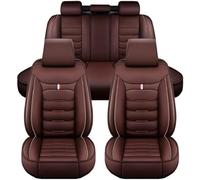 KFBJM Car Seat Covers Full Set for MG HS PHEV 2. Gen 2024 2025 New Energy, All Weather Leather Waterproof Interior Protector Accessories, Use Easy Installation Cleaning,Coffee