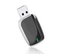 KFBJM Carplay Wireless Adapter for Audi A3 A4 A5 A6 A7 A8 2017-2022 2023 2024 2025, Wireless CarPlay & Android Auto Adapter 2 in 1, Plug & Play Auto Connect Converts Wired CarPlay to Wireless