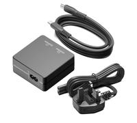 KFD 100W USB C Charger, 2-Port GaN Ultra-Compact Fast Power Adapter UK Plug | Laptop Charger for MacBook Pro/Air ASUS DELL HP, DJI Mini 5Pro Mavic 4 Pro Drones USB-C Cable Multi Voltage Fast Charge PSU