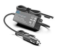 KFD 102W DC 12V-24V Car Charger for Microsoft Surface Pro 9/8/7/6/5/4/3/X, Laptop 5/4/3/2/1, Book 3/2/1, Go 3/2/1 - Surface Connect, Black