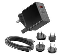 KFD 20V 15V 12V 5V USB C Charger for Meta Quest 2/3/3 Pro VR Headset, Marley 2/2XL/Mini 2, W-KING D9 X10 X20 Turtlebox Ranger Outdoor 5.4 Bluetooth Speaker Travel Power Adapter USB-C Cable