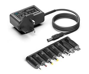 KFD Universal 5V Charger Adapter 8 DC Connectors USB C Micro for Vclpower FS048 power station ROBERTS Play 10 DAB Radio PU28 Pioneer DDJ-REV5 AZATOM UFO Bluetooth Speaker UK Plug Power Supply