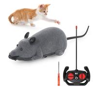 KFDDRN Remote Control Mouse Remote Control Cat Toy, Cat Toy Mouse, Rc Interative Moving Rat Toys, Chasing Prank Joke Scary Trick Rats for Cat Birthday Presents
