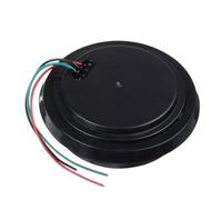 KFDHENSM Round 16 LED 4 Inch Rear Tail Light Brake Stop Side Marker Turn Singal Warning Waterproof Truck Trailer RV Caravan 12V 24V Rear Bumper Reflector