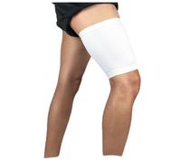 KFGISD, 1 Pair Thigh Guard Protector Pads Leg Support Compression Bandage Adjustable Sleeve Muscle Strain Pain Relief Sport,Leg Support(White,XL)