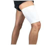 KFGISD, 1 Piece Sport Thigh Guard Muscle Strain Protector Pads Support Fitness Compression Leggings Leg Sleeve,Leg Support(Hdt001 White,L)