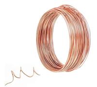 KFGISD, 10m T2 Copper Coil, Diameter 0.5-1.5mm Gauge 14-26 Copper Wire, Great Conductive Solid Bare Copper Wire ，Copper Wire Coils