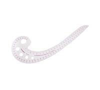 KFGISD, 11.8 inch long comma-shaped plastic transparent French curve ruler stationery Set,Rulers