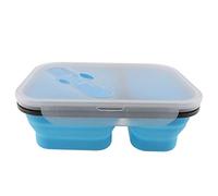 KFGISD, 1100 Ml Collapsible Portable Silicone Lunch Box, Large Capacity Lunch Box, Folding Lunch Box, Ecol,Lunch Boxes,Lunch Boxes(Rojo)