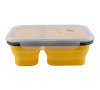 KFGISD, 1100 Ml Collapsible Portable Silicone Lunch Box, Large Capacity Lunch Box, Folding Lunch Box, Ecol,Lunch Boxes,Lunch Boxes(Plata)