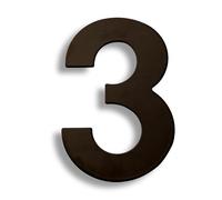 KFGISD, 15/20/30cm Large House Number Outdoor 304 Stainless Steel Exterior House Number Apartment Door Number Metal Address Sign #0-9,Gate Number(3,15cm)