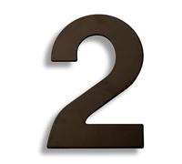 KFGISD, 15/20/30cm Large House Number Outdoor 304 Stainless Steel Exterior House Number Apartment Door Number Metal Address Sign #0-9,Gate Number(2,15cm)