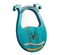 KFGISD, 19-String Wooden Lyre Harp Resonance Box String Instrument & Tuning Wrench harp instruments,Harps