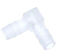 KFGISD, 1pc 8/12/16mm Plastic Pagoda Barbed Equal Elbow L Type Hose Connector Pipe Fitting Tube Joint for Garden,Stainless steel elbow(8mm)