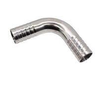 KFGISD, 1pc Fit Tube I.D 19/25/32/38/45/51/57/63/76/89mm Hose Barbed 304 Stainless Steel Sanitary 90 Degree Elbow Pipe Fitting 5.0,Stainless Steel Elbow(57mm)