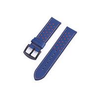 KFGISD, 20mm Watch Strap Classic Calf Leather 22mm Watch Band with Leather...,Watch Straps(Blu)