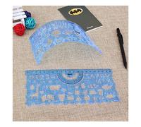 KFGISD, 2PCS/Set Soft drawing Template Ruler Diary handbook cute template not afraid of falling Set,Rulers
