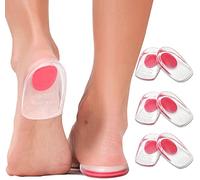 KFGISD, 3 Pairs Silicone Silica Orthotic Gel Pads Cushions Insole for Plantar Fasciitis, Bone Spurs Pain Relief,Shoe Insoles