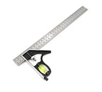 KFGISD, 300mm 45/90 Degree Adjustable Engineers Combination Try None Right Angle Ruler with Spirit Level & Scriber Set,Rulers(Australia)