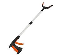 KFGISD, 32" Foldable Litter Picker Lightweight Aluminum Reaching Aid with Rotating Rubber Gripper, Long Arm Extender,Rubbish Picker