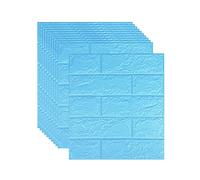 KFGISD, 3D Brick Wallpaper Faux Stone Wall Panel Self-Adhesive Wallpaper for Interior Wall Decor - 20pack,3D Wall Panels(Blu,3mm [35x38cm])