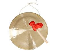 KFGISD, 40cm Brass gong with Round Hammer for Percussion Instrument of Church Opera orchestramini gong,Gongs(60cm)
