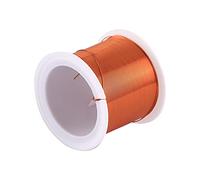 KFGISD, 50m Copper Coil Wire, Diameter 0.1mm Gauge 35-40 Solid Bare Copper Wire, Great Ductility Copper Wire ，Copper Wire Coils