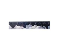 KFGISD, 6 designs 15 cm Starry sky Acrylic color ruler multifunctional DIY children's student office school stationery Set,Rulers(B)