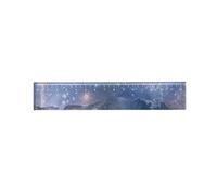 KFGISD, 6 designs 15 cm Starry sky Acrylic color ruler multifunctional DIY children's student office school stationery Set,Rulers(D)