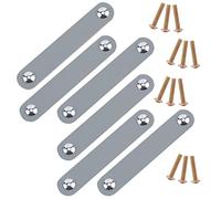 KFGISD , 6Pcs Leather Drawer Pull, Furniture Hardware Pulls for Cupboard Drawer, Silver,Leather Handles(Silver)
