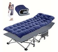 KFGISD, 75 Extra-Large Folding Bed Cot with Plush Double-Sided Mattress, for Camping Travel Tent Day Bed,Camping Bed