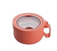 KFGISD, 850ML Stainless Steel Keep Warm Insulation Tableware Students School,Lunch Boxes,Lunch Boxes(850ml Orange)