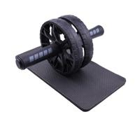 KFGISD, Ab Wheel With Protection Mat Workout Roller Abdominal Exercise Fitness Equipment Stainless Steel Handles,Fitness Abdominal Wheel(Black)