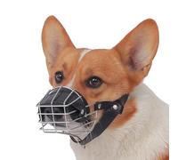 KFGISD, Adjustable Nylon Strap Andprevent More Chafing,Prevent Eating Biting Chewing Dog Mouth Guard Cover,Dog Muzzle Cover(M)