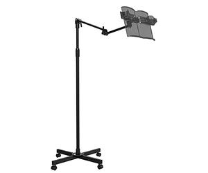 KFGISD, Adjustable Tablet Floor Stand with Wheels - Heavy Duty Multi-Function Book Stand for Reading, Laptops, Textbooks, Recipes, and Music Pianos,Computer Stands