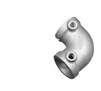 KFGISD, Aluminum Alloy Pipe Fitting Conduit Connectors Metal Tube Connector 90 Degree Angled Thread Conduit Shelf Parts Accessory,Stainless steel elbow