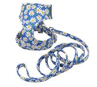 KFGISD, And Lead Nylon Printed Mesh Pet Dog Harness Small Puppy Cat Harness Leash Set Soft Padded Reflective Vest D M,Dog Carrier(D,S)