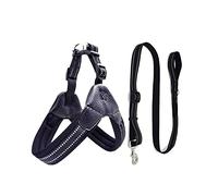 KFGISD, And Leash Black Reflective Pet Harness And Leash Set Dog Harnesses For Small Medium Dogs Pets Accessories S,Dog Carrier(S)